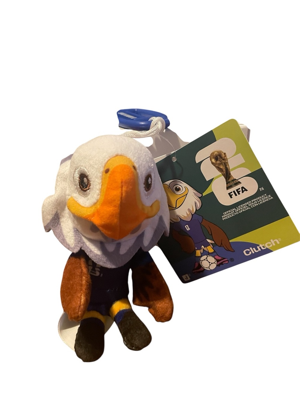 Fifa Plush Clip On Mascot Eagle CLUTCH 10 - USA  - NWT